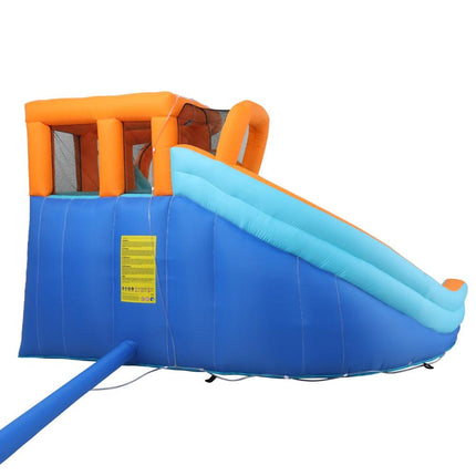 AirMyFun Kids Inflatable Pool Water Double Slide Park Jumping Castle 465X390CM.