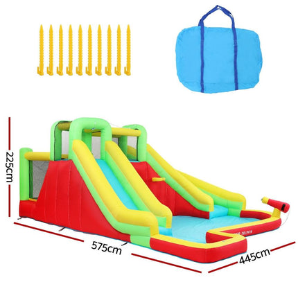 Doctor Dolphin Kids Inflatable Pool Water Slide Park Jumping Castle 575X445CM.