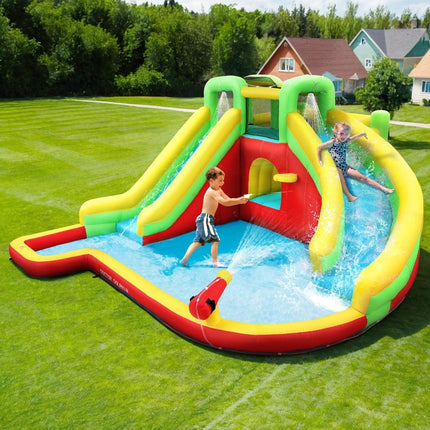 Doctor Dolphin Kids Inflatable Pool Water Slide Park Jumping Castle 575X445CM.