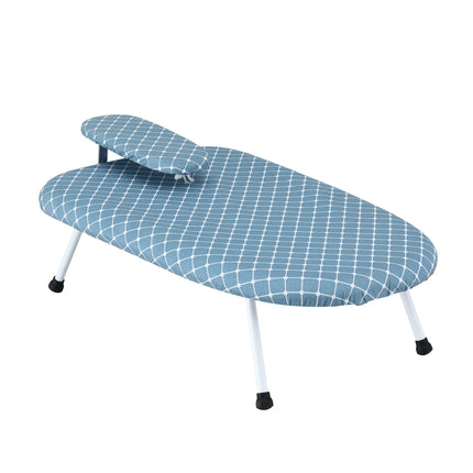 Artiss Tabletop Ironing Board with Small Ironing Boards with Folding Legs Blue.