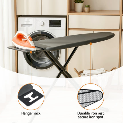 Artiss Ironing Board with Iron Rest with 3 Layers Extra Thick Cover Easy Storage.