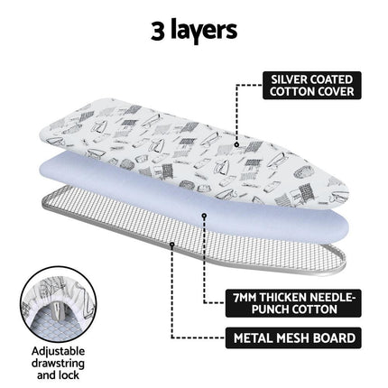 Artiss Ironing Board Wall Mounted Foldable White.