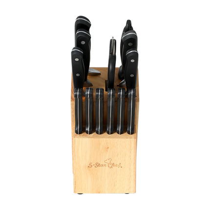 5-Star Chef 7PCS Kitchen Knife Set Stainless Steel Non-stick with Sharpener.