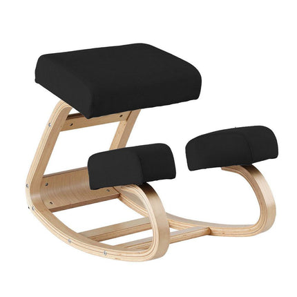 Artiss Kneeling Chair Ergonomic Posture Chair with Memory Foam Balance Stool for Home Office Gaming 120kg Weight Capacity Black.
