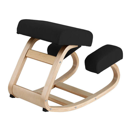 Artiss Kneeling Chair Ergonomic Posture Chair with Memory Foam Balance Stool for Home Office Gaming 120kg Weight Capacity Black.
