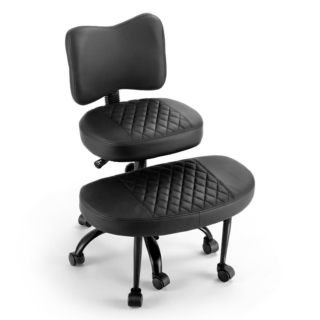 Artiss Cross Legged Kneeling Chair Adjustable Meditation Ergonomic Office Seat.