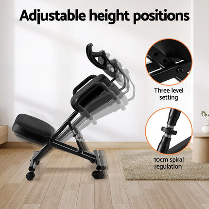 Artiss Kneeling Chair Ergonomic Office Home Knee Seat Posture Back Stretch Rest.