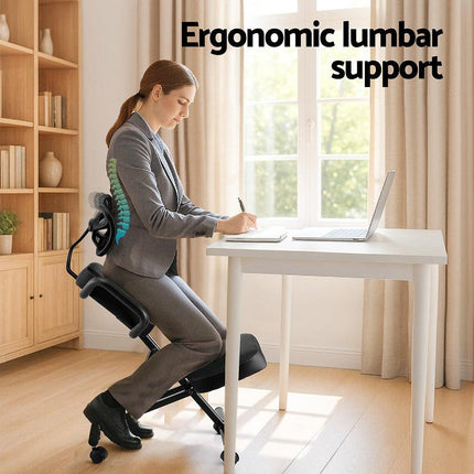 Artiss Kneeling Chair Ergonomic Office Home Knee Seat Posture Back Stretch Rest.
