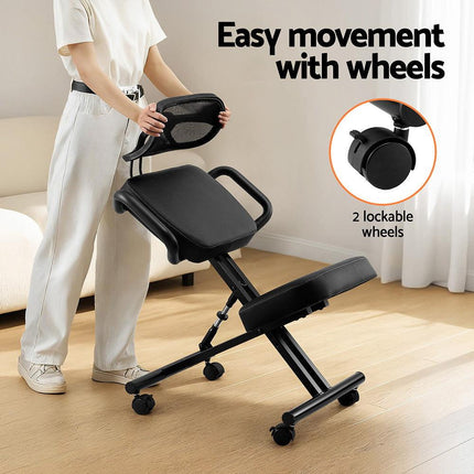 Artiss Kneeling Chair Ergonomic Office Home Knee Seat Posture Back Stretch Rest.