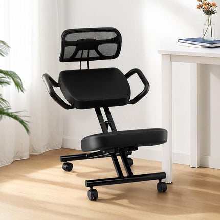 Artiss Kneeling Chair Ergonomic Office Home Knee Seat Posture Back Stretch Rest.
