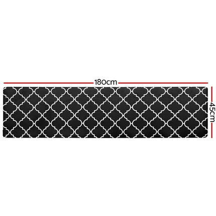 Artiss Kitchen Mat 45x180cm PVC Floor Rug Carpet Non-slip Gina.