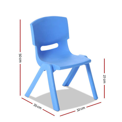 Keezi Kids Chairs Set Plastic Set of 4 Activity Study Chair 50KG.