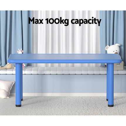 Keezi Kids Table Plastic Square Activity Study Desk 60X120CM.