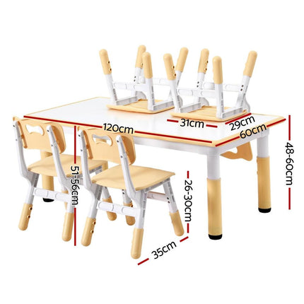 1 Keezi Kids Table and 4 Chairs Set Graffiti.