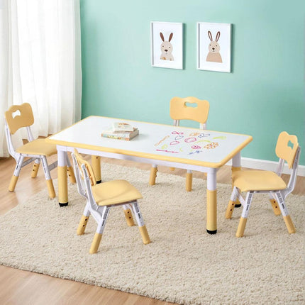1 Keezi Kids Table and 4 Chairs Set Graffiti.