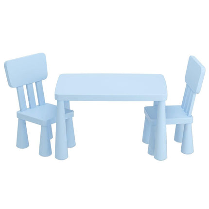 1 Keezi Kids Table and 2 Chairs Set Blue.