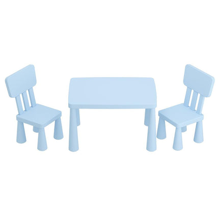 1 Keezi Kids Table and 2 Chairs Set Blue.