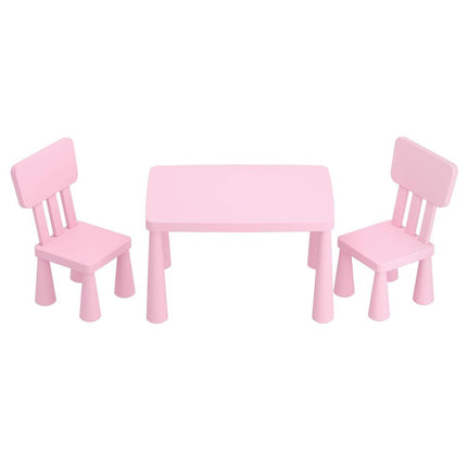 1 Keezi Kids Table and 2 Chairs Set Pink.