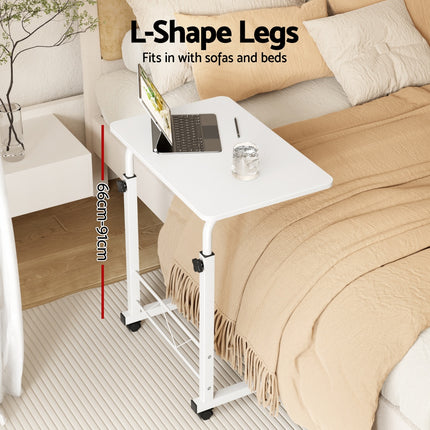 Artiss Laptop Desk Table Adjustable 60CM White.
