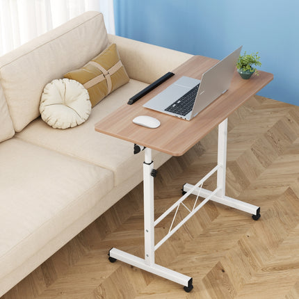 Artiss Laptop Desk Table Adjustable 80CM Light Wood.