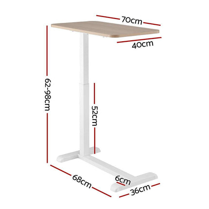 Artiss Laptop Desk Height Adjustable Mobile Workstation Computer Desks 70CM.