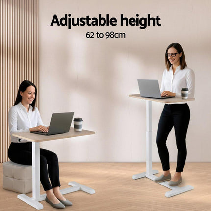 Artiss Laptop Desk Height Adjustable Mobile Workstation Computer Desks 70CM.