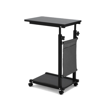 Artiss Laptop Desk Height Adjustable Mobile Workstation Computer Desks 48CM Black.
