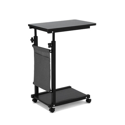 Artiss Laptop Desk Height Adjustable Mobile Workstation Computer Desks 48CM Black.