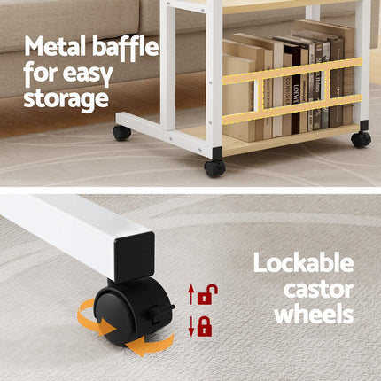Artiss Laptop Desk Height Adjustable Mobile Workstation Computer Desks 60CM.