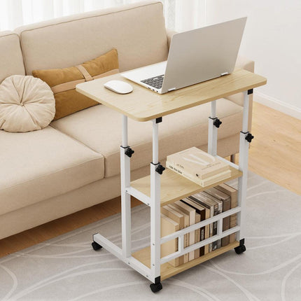 Artiss Laptop Desk Height Adjustable Mobile Workstation Computer Desks 60CM.
