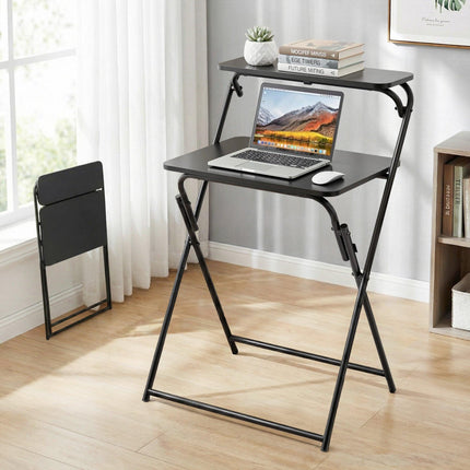 Artiss Laptop Desk Foldable Study Desk Home Office Black.