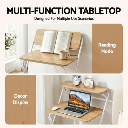 Artiss Laptop Desk Computer Foldable Study Desk Home Office Oak.