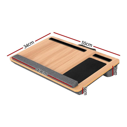 Artiss Lap Desk Laptop Desks Portable w/ Wrist-rest Phone Slot Mouse Pad 55CM.