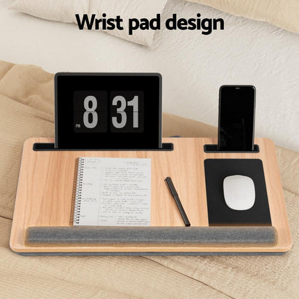 Artiss Lap Desk Laptop Desks Portable w/ Wrist-rest Phone Slot Mouse Pad 55CM.