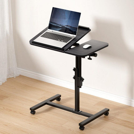 Artiss Laptop Desk Table Fan Cooling Black 60CM.