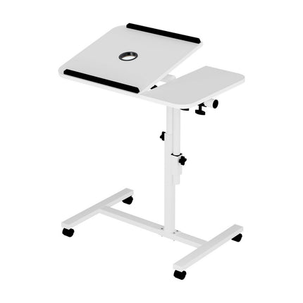Artiss Laptop Desk Table Fan Cooling White 60CM.