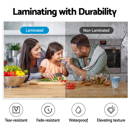 Devanti A4 Laminator Machine, Hot & Cold Thermal Fast Lamination Anti-Jam Laminator for Office School Home Document Photo Card Handmade A4 A5 A6, White.