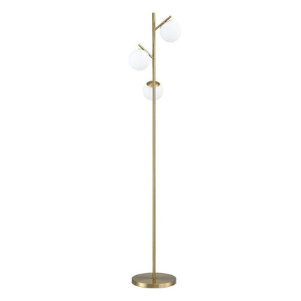 Artiss 3-Light Tree Floor Lamp 165cm Tall Standing Light with Sphere Glass Shades for Modern Homes.
