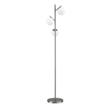 Artiss 3-Light Tree Floor Lamp 165cm Tall Standing Light with Sphere Glass Shades for Modern Homes.