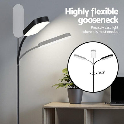 Artiss LED Floor Lamp with Remote Control & 4 Color Temperature Reading Living Room Bedroom Office.