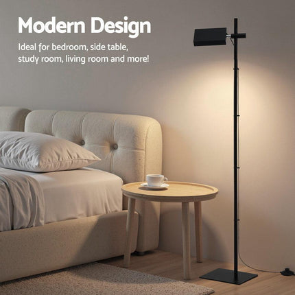 Artiss LED Floor Lamp, Modern Reading Lamp 360~ Rotating Adjustable Light Head,12W Standing Lamp for Living Room, Bedroom Office.
