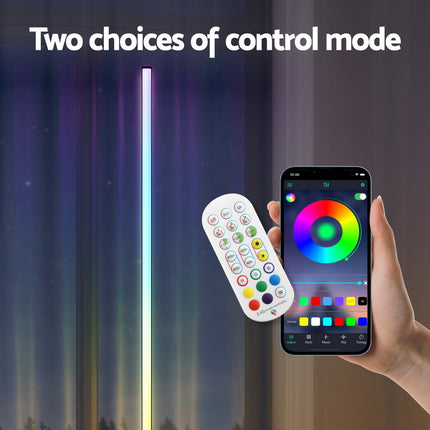 Artiss RGB LED Floor Lamp Remote Control Corner Light Stand Gaming Room 150CM.