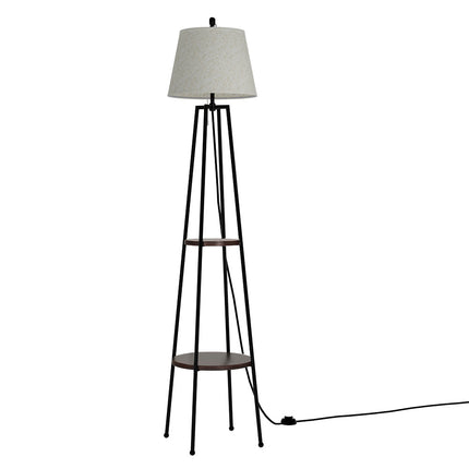 Artiss Floor Lamp 2 Tier Shelf Storage LED Light Stand Home Living Room Upright.