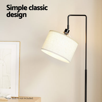 Artiss Floor Lamp 2 Tier Shelf Storage LED Light Stand Home Room Adjustable Head.