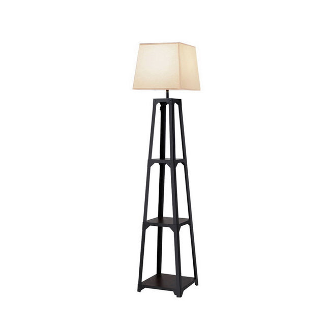 Artiss Floor Lamp 3 Tier Shelf Storage LED Light Stand Home Room Vintage White.