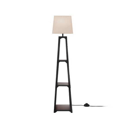 Artiss Floor Lamp 3 Tier Shelf Storage LED Light Stand Home Room Vintage White.