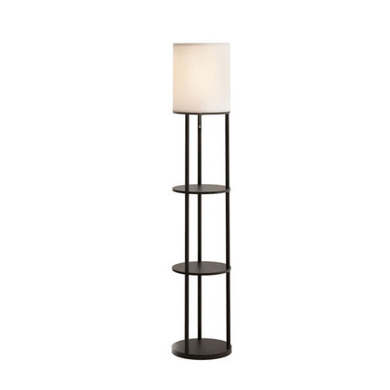 Artiss Floor Lamp Light Stand Modern Home Living Room Office Reading Glass Shade Black.