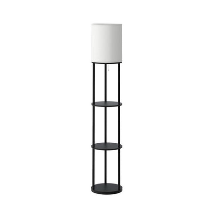 Artiss Floor Lamp Light Stand Modern Home Living Room Office Reading Glass Shade Black.