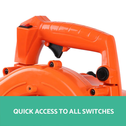 Giantz 25.4cc Petrol Leaf Blower Vacuum 2-in-1 Garden Vac Mulcher Blower Orange.