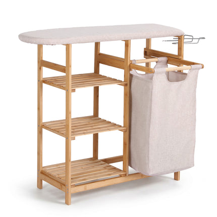 Artiss Laundry Basket Hamper with Ironing Board Bamboo.